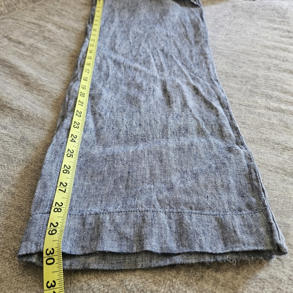 Talbots 100% Linen Pullon Drawstring Stretch Wome… - image 7